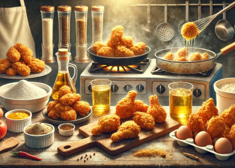 cara membuat fried chicken renyah