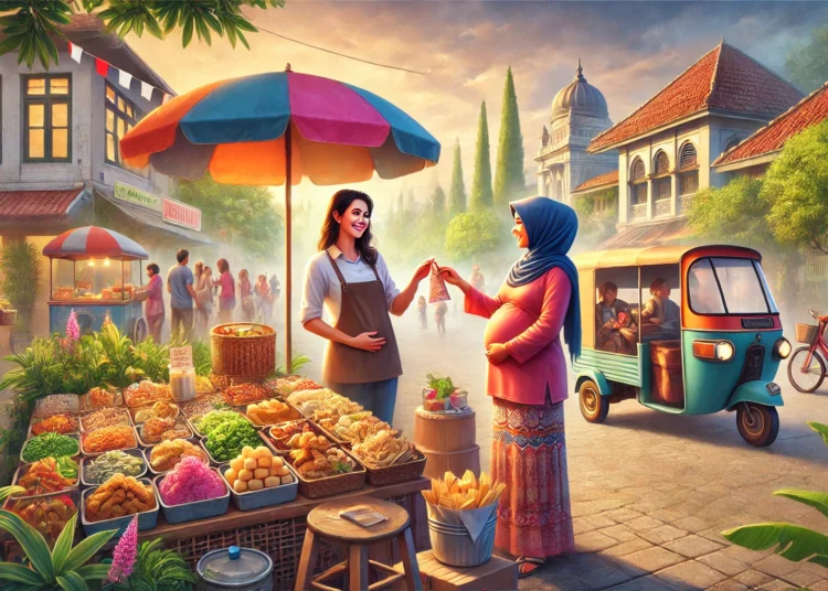 Makanan ringan ekstrudat untuk ibu hamil