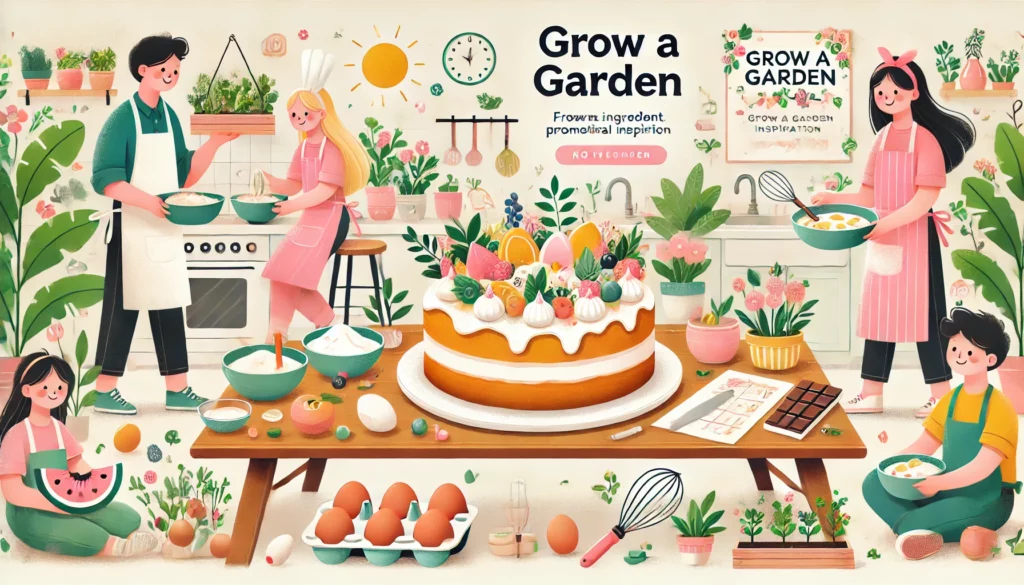 resep cake grow a garden