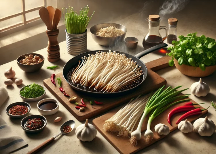 Resep Masak Jamur Enoki Yang Lagi Viral