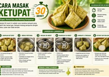 Cara Masak Ketupat 30 Menit