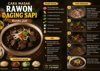 Cara Masak Rawon Daging Sapi Bumbu Jadi