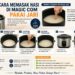 Cara Memasak Nasi Di Magic Com Pakai Jari