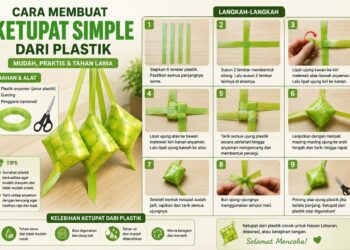 Cara Membuat Ketupat Simple Dari Plastik
