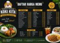 Daftar Harga Menu Rumah Makan Koki Kita