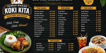 Daftar Harga Menu Rumah Makan Koki Kita