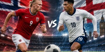Pertandingan Norwegia vs Inggris