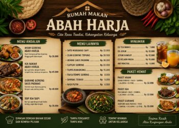 Menu Rumah Makan Abah