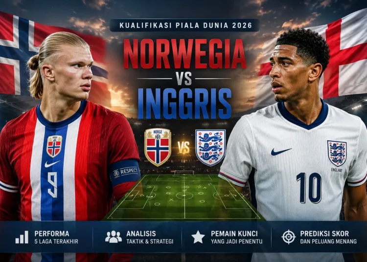 Prediksi Norwegia vs Inggris