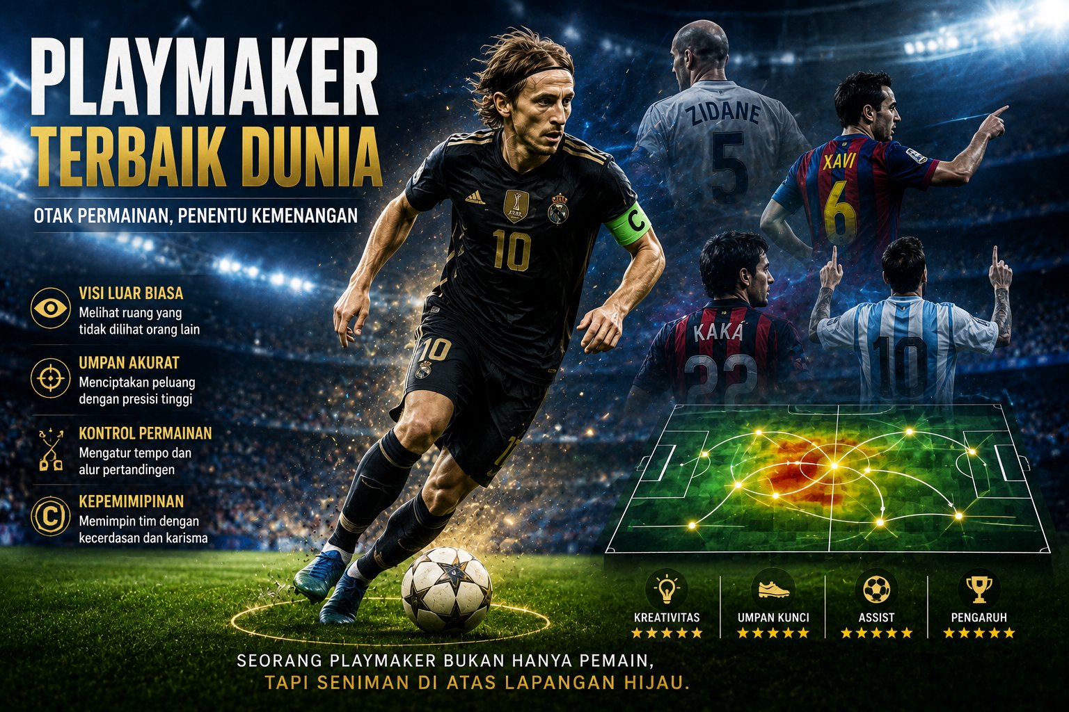 Daftar Playmaker Terbaik Dunia Sepakbola Modern