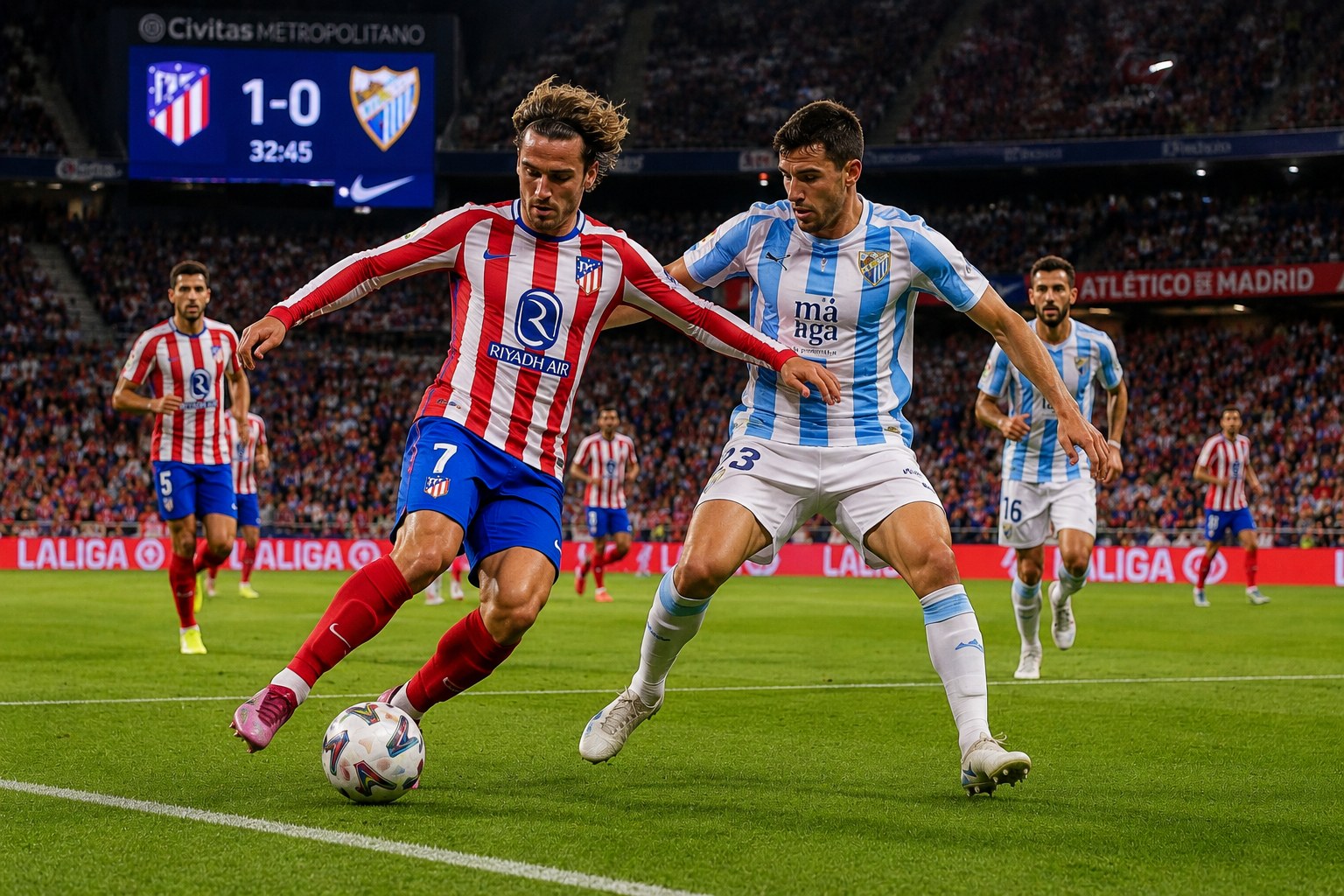 Pertandingan Atletico vs Malaga Jadi Sorotan La Liga