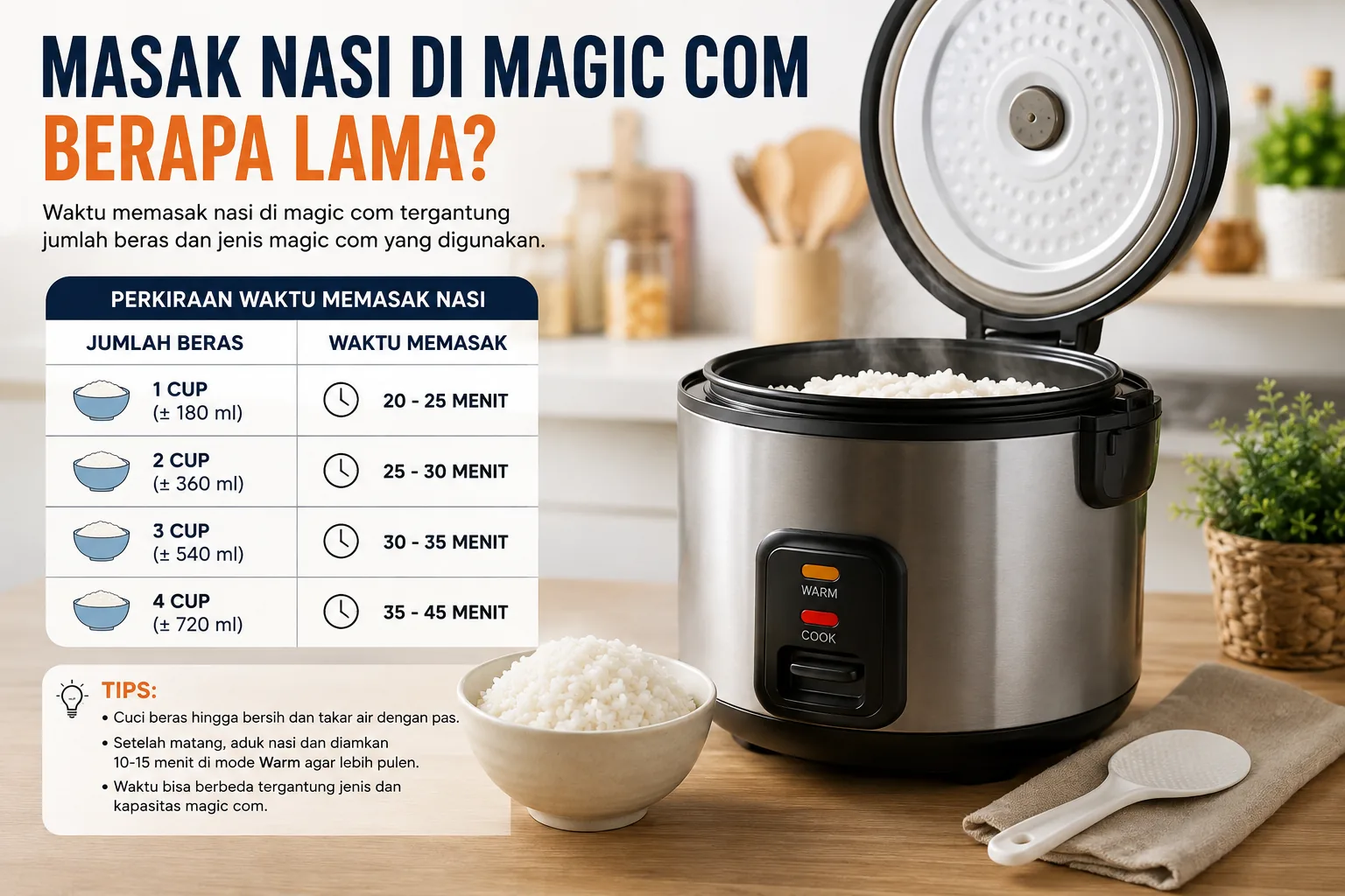 Masak Nasi Di Magic Com Berapa Lama Ini Jawaban Lengkapnya