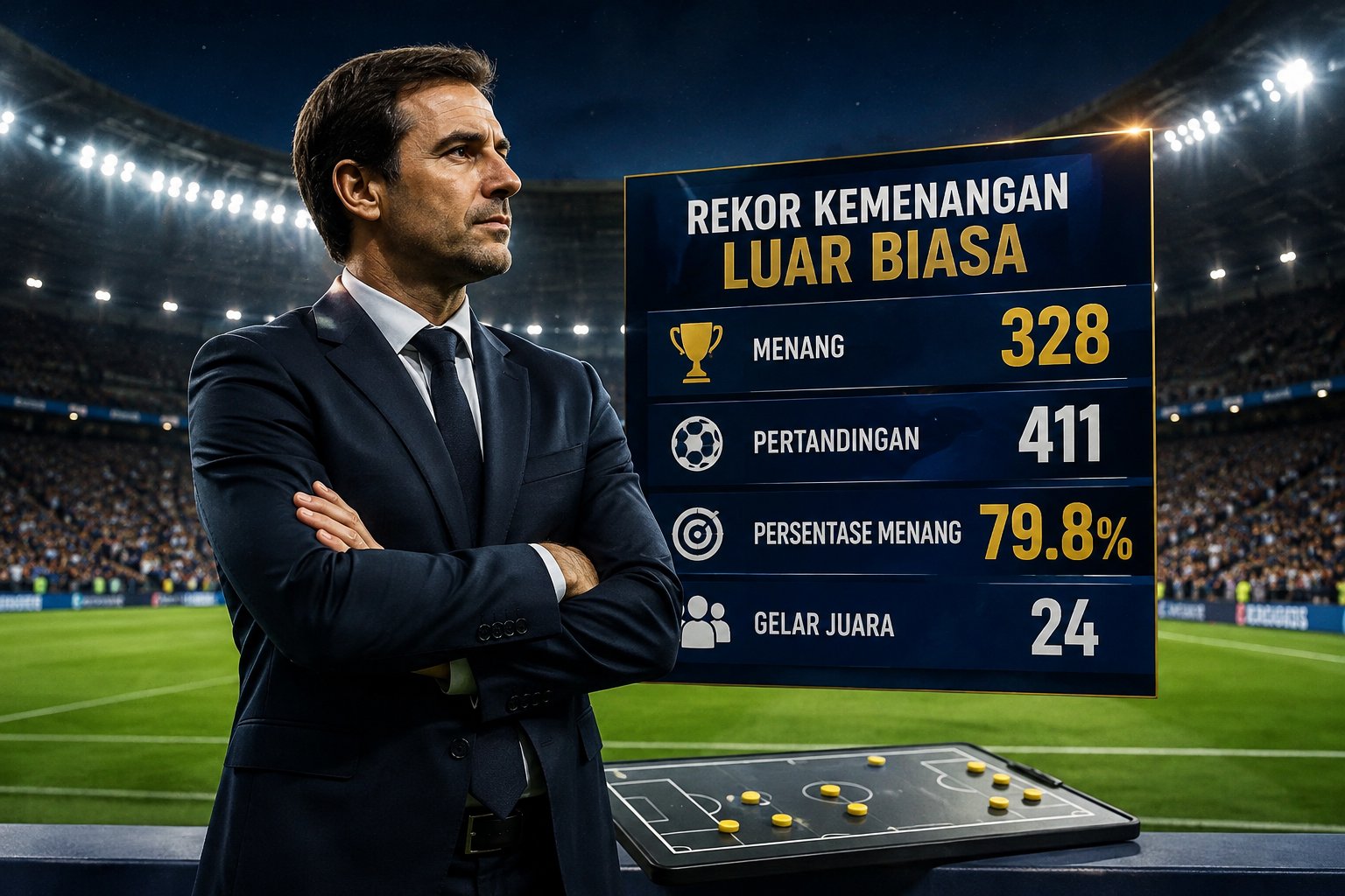 Pelatih Dengan Rekor Kemenangan Jadi Sorotan Dunia