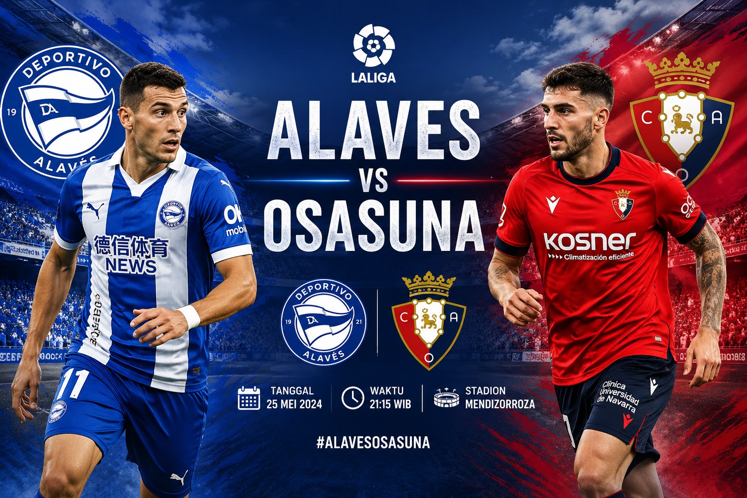 Pertandingan Alaves vs Osasuna Jadi Laga Panas La Liga