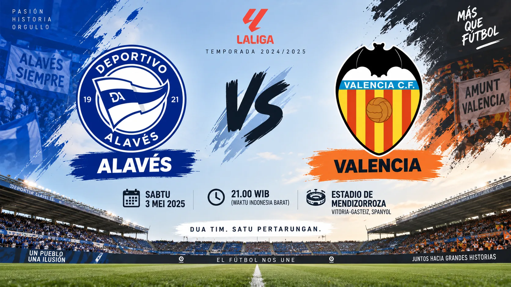 Jadwal Alaves vs Valencia Jadi Laga Panas La Liga